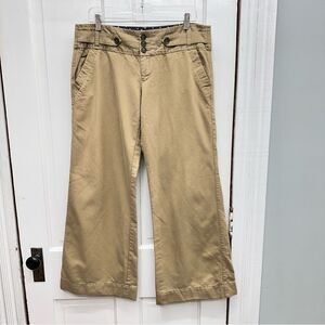 American Eagle wide leg khaki‎ chino dress pants women's 14